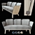 Modern 3-Seater Garsnas Julius Sofa 3D model small image 1