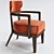 Zoe Small Armchair: Stylish Comfort 3D model small image 1