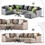 Modern Comfort: Bonaldo Sofa 3D model small image 1
