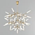 Sleek Spur Supreme Chandelier 3D model small image 1