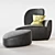ALVARO Armchair and Ottoman Bundle | Premium Luxury Design 3D model small image 1