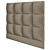 Modern Tubes Upholstered Headboard 3D model small image 2