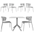 Modern Table and Chair Set 3D model small image 2