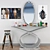 Elegant Vanity Set with Stool & Art 3D model small image 2