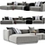 Poliform Shangai Sofa | Modern Design and Exceptional Comfort 3D model small image 1