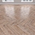 Oak Parquet Flooring: Herringbone, Linear, Chevron 3D model small image 2