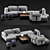 Elegant Nattuzi Sofas | Luxurious Comfort 3D model small image 1