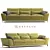 Estelio Boomer: Stylish 3 Seater Sofa 3D model small image 1