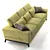 Estelio Boomer: Stylish 3 Seater Sofa 3D model small image 2