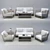 Sleek Wooden Sofa: Modern Design 3D model small image 1