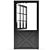 Elegant Scarlet Entry Door 3D model small image 2