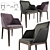 Elegant Poliform Grace Dining Chair 3D model small image 1