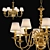 Elegant Bourbon Chandelier 85cm - 3D Max with Meshsmooth 3D model small image 1