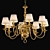 Elegant Bourbon Chandelier 85cm - 3D Max with Meshsmooth 3D model small image 2