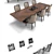 Elegant Karab & Kemp Dining Set 3D model small image 2