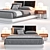 Elegant Minotti Bedroom Set 3D model small image 1