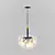 Elegant Crystal Chandelier Pendant 3D model small image 1