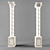 Classic Roman Column with Crown & Base 3D model small image 1