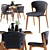 Ethimo Knit Teak Dining Set 3D model small image 1