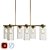 Luminous Glass Cylinder Chandelier 3D model small image 1