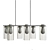 Luminous Glass Cylinder Chandelier 3D model small image 3