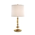 Gilded Lotus Table Lamp: Modern Elegance 3D model small image 1