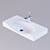 Sanita Luxe Infinity 75 Washbasin - No Splash Design 3D model small image 1