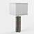 Elegant Marmo Cross Table Lamp 3D model small image 1