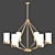 Modern Indigo Chandelier 3D model small image 1