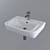 Urban Elegance Wall Basin 3D model small image 1