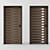 Modern 2 Panel Main Door 3D model small image 1