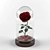 Eternal Rose in Glass Flask 3D model small image 1