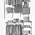 Sleek Clothing Storage Solution 3D model small image 3