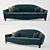 Heritage Cortes Sofa: Timeless Elegance 3D model small image 1