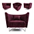 Elegant Shellon Armchair: Sleek Design & Comfort 3D model small image 1