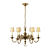 Elegant Georgian 6-Light Chandelier 3D model small image 1