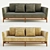 Sleek Modern Sofa Design 3D model small image 1