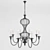 Elegant 8-Light Chandelier: Savoy House 3D model small image 1