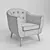 Velvet Rockwell Chair: Stylish and Comfortable 3D model small image 2
