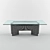 Sleek Tesi Glass Table 3D model small image 2