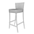 Chic Wooden Hotel Bar Stool 3D model small image 2