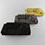 Luxury Argo Sofa: Moran, Ikat & Personal Yellow Velvet 3D model small image 3