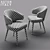 Italian Minotti Aston White Chair 3D model small image 2