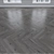 Gray Oak Parquet: Herringbone, Linear, Chevron 3D model small image 2