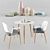 Signal Nolan Dining Set 3D model small image 1