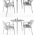 Signal Nolan Dining Set 3D model small image 3