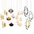 Elegant Quartet: Hanging Luminaires_14 Exquisite 3D model small image 1