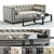 Elegant Bergamo Sofa Set: 3D High-Detail 3D model small image 1