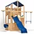 Compact Quad Swing Set 3D model small image 1