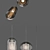 Stylish Glass Pendant Lights 3D model small image 3